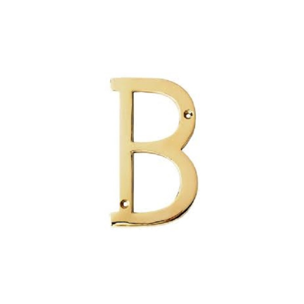Solid Brass Alphabet B Letter